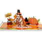 Thanksgiving Blessings with Corgi 3D Pop Up Card