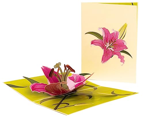 Inspirational Lily Bloom 3D Pop Up Greeting Card