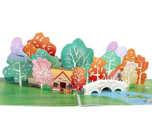 Cozy Countryside Home 3D Pop Up Card