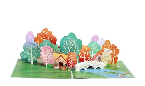 Cozy Countryside Home 3D Pop Up Card