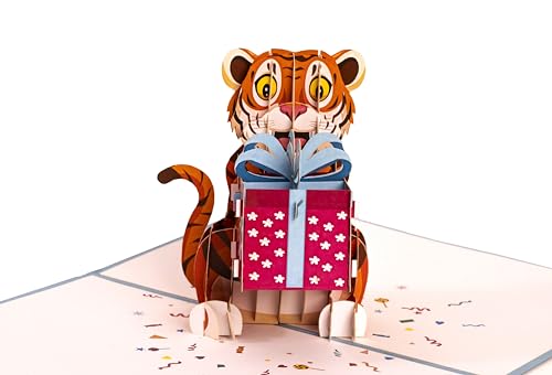 Tiger Surprise Blue Cover Birthday Blast