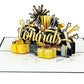 Commencement Cheers - 3D Pop-Up Graduation Greeting Card