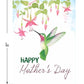 Inspirational Elegant Hummingbird 3D Pop Up Happy Mother's Day Greeting Card