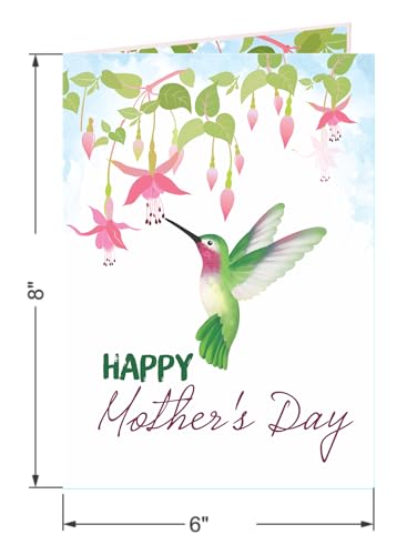 Inspirational Elegant Hummingbird 3D Pop Up Happy Mother's Day Greeting Card