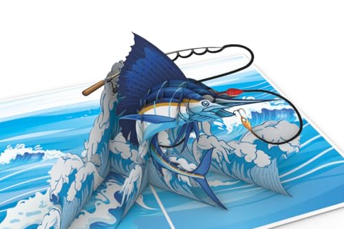 Sportfishing Surprise 3D Pop Up Greeting Card