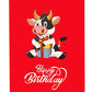 Happy Red Ox Birthday 3D Pop Up Greeting Card