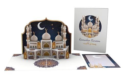 Golden Crescent Ramadan 3D Pop Up Card