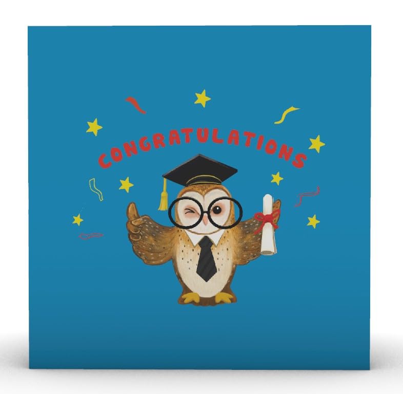 Smarty Owl Graduation Festivity 3D Pop-Up Card