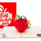 Best Teacher Ever 3D Pop Up Greeting Card