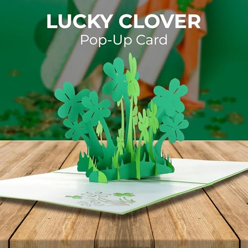 St. Patrick's Shamrock 3D Pop Up Greeting Card