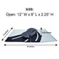 Open sports car 3D pop-up card showing 12 x 8 x 2.25 inch dimensions