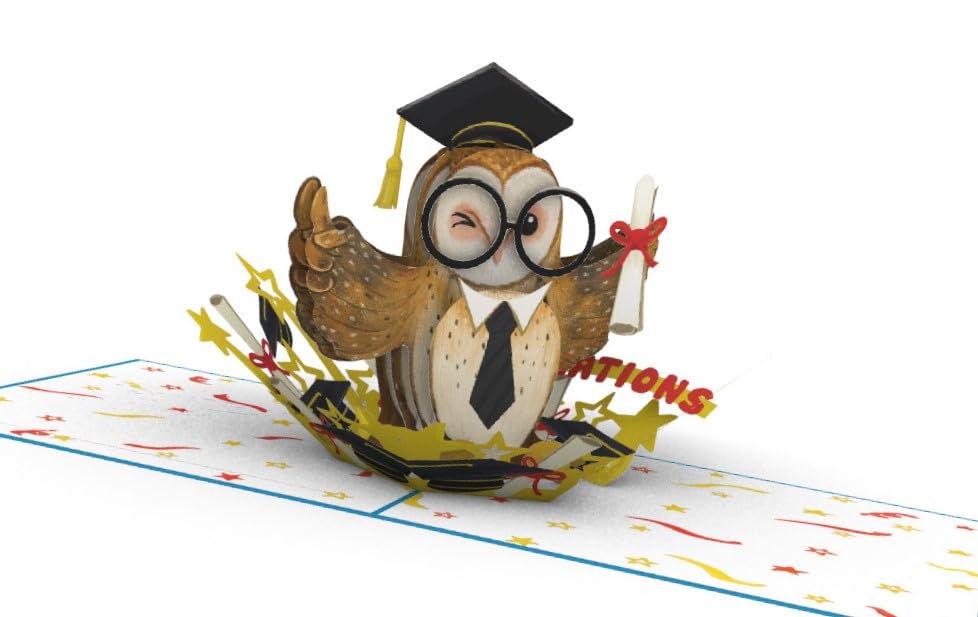 Smarty Owl Graduation Festivity 3D Pop-Up Card