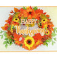 Thanksgiving Wreath of Fall 3D Pop Up Card