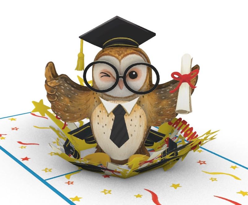 Smarty Owl Graduation Festivity 3D Pop-Up Card