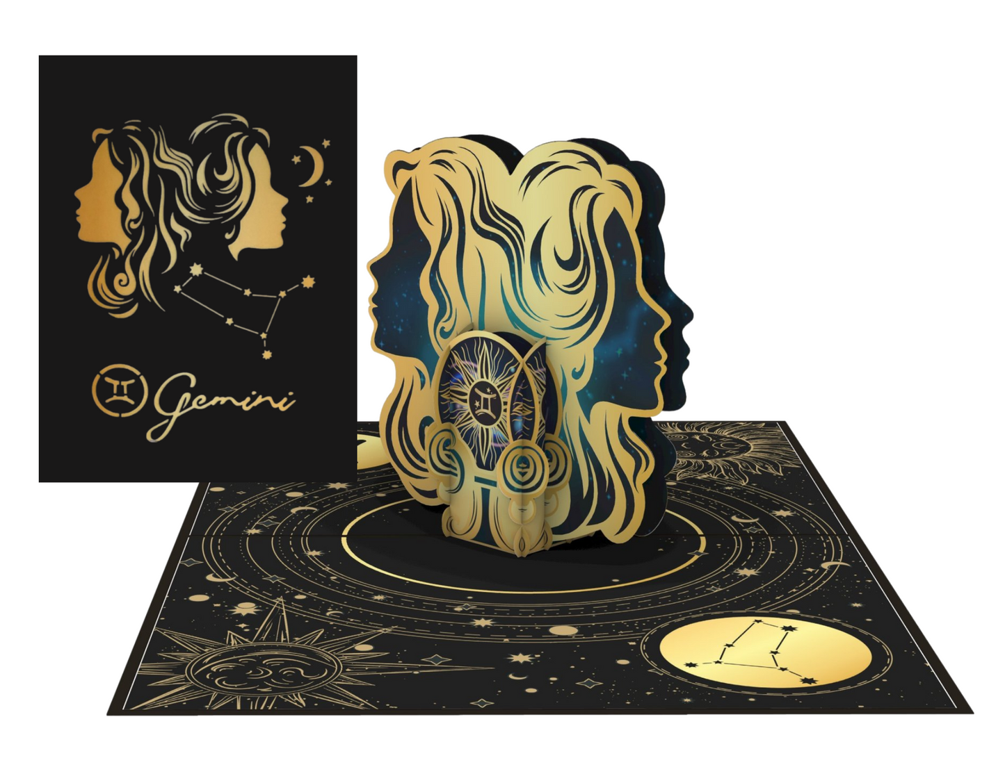 Gemini Zodiac Star Sign Birthday 3d Pop up Card