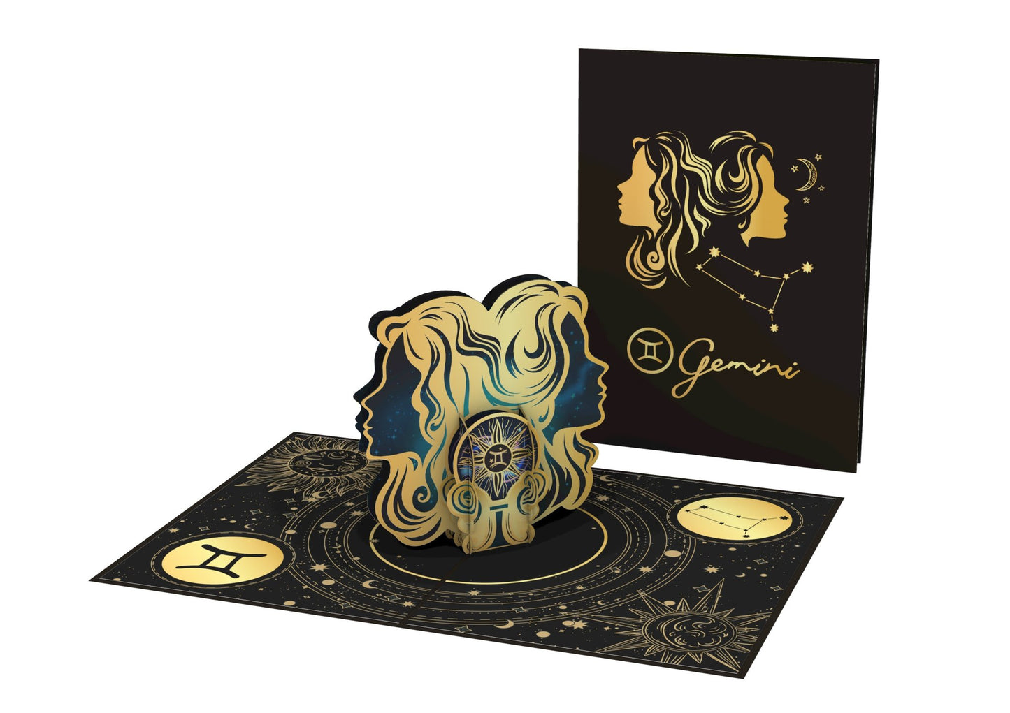 Gemini Zodiac Star Sign Birthday 3d Pop up Card