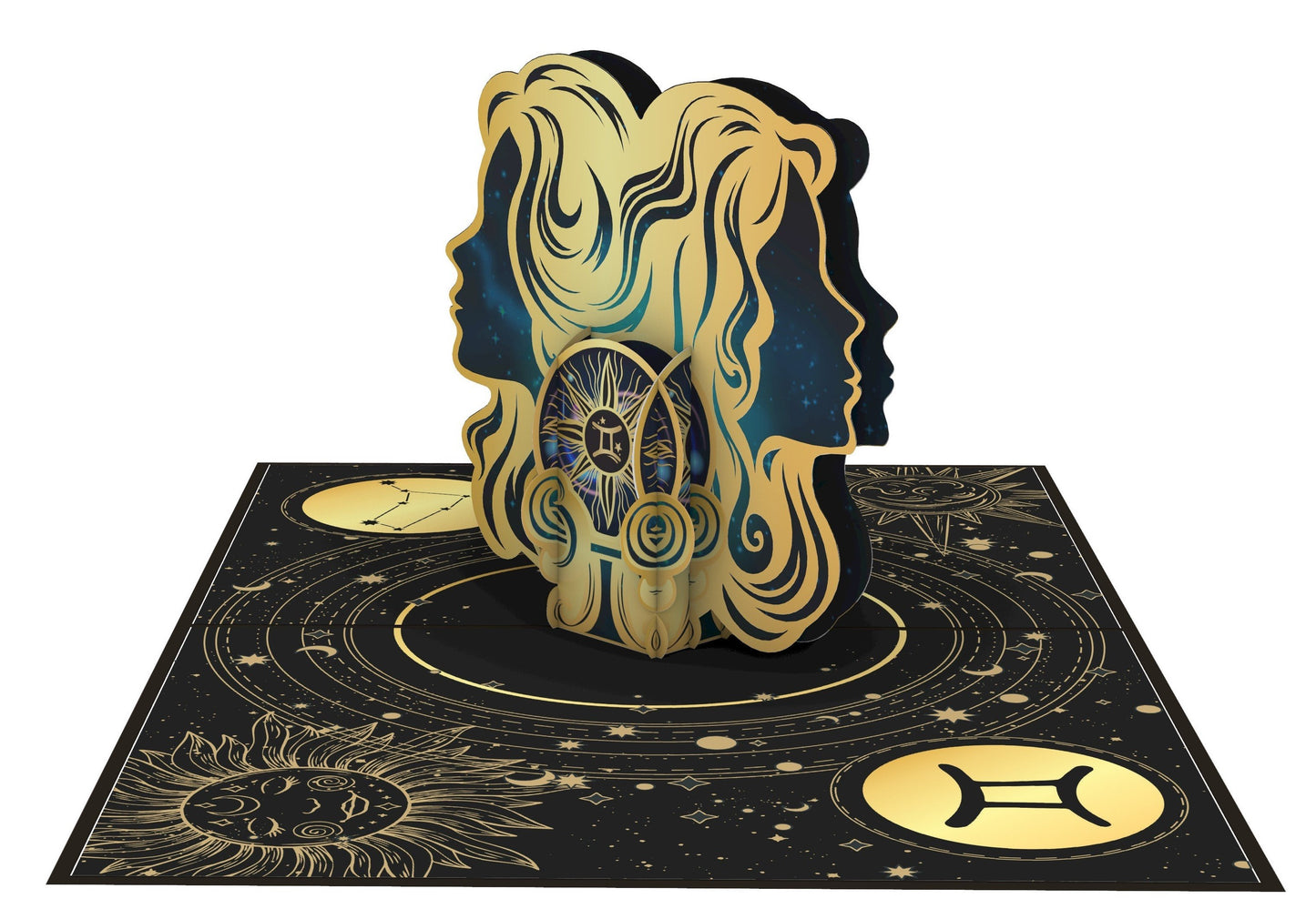 Gemini Zodiac Star Sign Birthday 3d Pop up Card