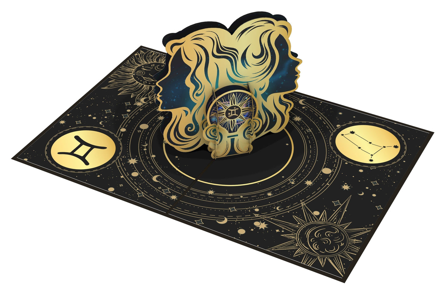 Gemini Zodiac Star Sign Birthday 3d Pop up Card