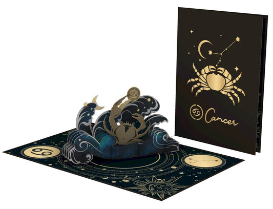 Cancer Zodiac Signs with this Magnificent 3D Pop up Card