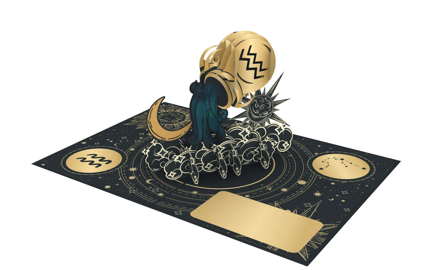 Celestial Aquarius 3D Pop-Up Card