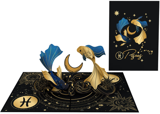 Celestial Pisces 3D Pop-Up Card