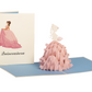 Pink La Quinceañera Birthday 3D Pop up Greeting Card