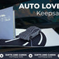 Gray sports car pop-up greeting card displayed open beside its matching car-design cover