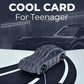 Sports car 3D pop-up card displayed open on a curved black-and-white roadway