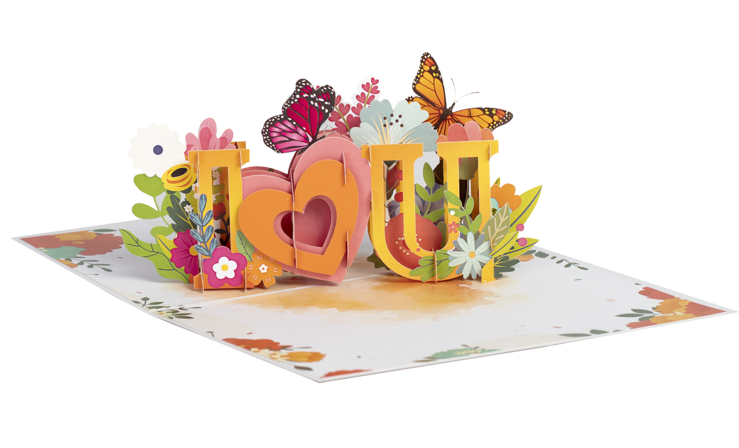 I Love You 3D Pop up Greeting Card