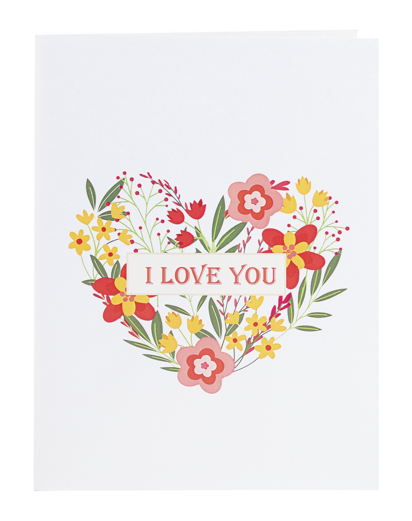 I Love You 3D Pop up Greeting Card