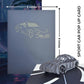 Gray sports car pop-up card cover and open 3D car design shown with 6 x 8 inch closed size