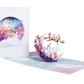 Enchanted Deer and Moonlit Blossom 3D Pop Up Greeting Card