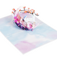 Enchanted Deer and Moonlit Blossom 3D Pop Up Greeting Card