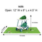 Golfing Through the Holidays 3D Pop Up Card - Greeting with Envelope & Notecard
