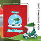 Golfing Through the Holidays 3D Pop Up Card - Greeting with Envelope & Notecard