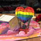 Lesbian Couple Hot Air Balloon 3D Pop-Up Card – LGBTQ+ Romantic Greeting Card for Anniversary, Engagement & Pride