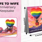 Lesbian Couple Hot Air Balloon 3D Pop-Up Card – LGBTQ+ Romantic Greeting Card for Anniversary, Engagement & Pride