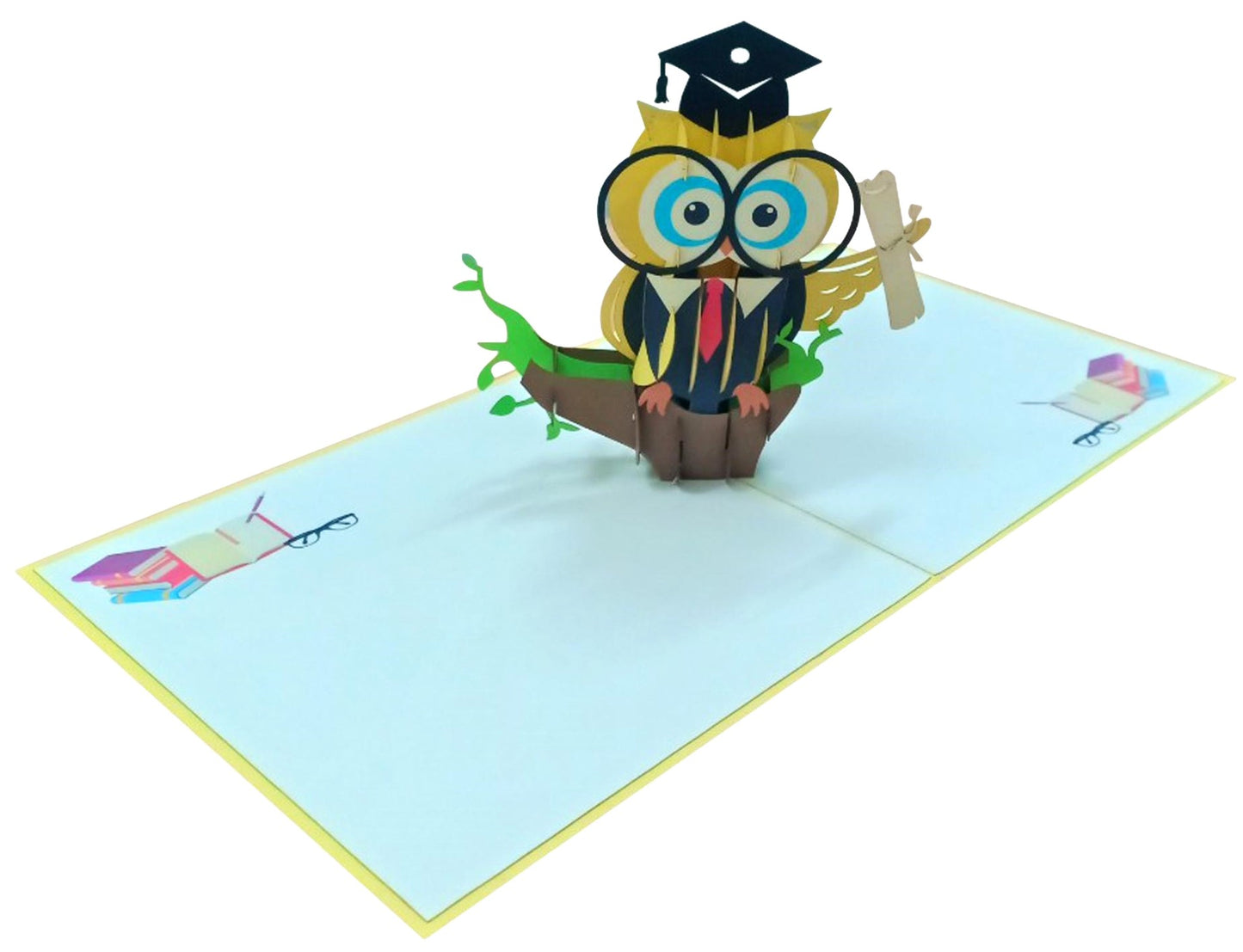 Owl Graduation 3D Pop-up Greeting Card