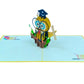 Owl Graduation 3D Pop-up Greeting Card