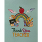 Thank You Teacher 3D Pop up Greeting Card