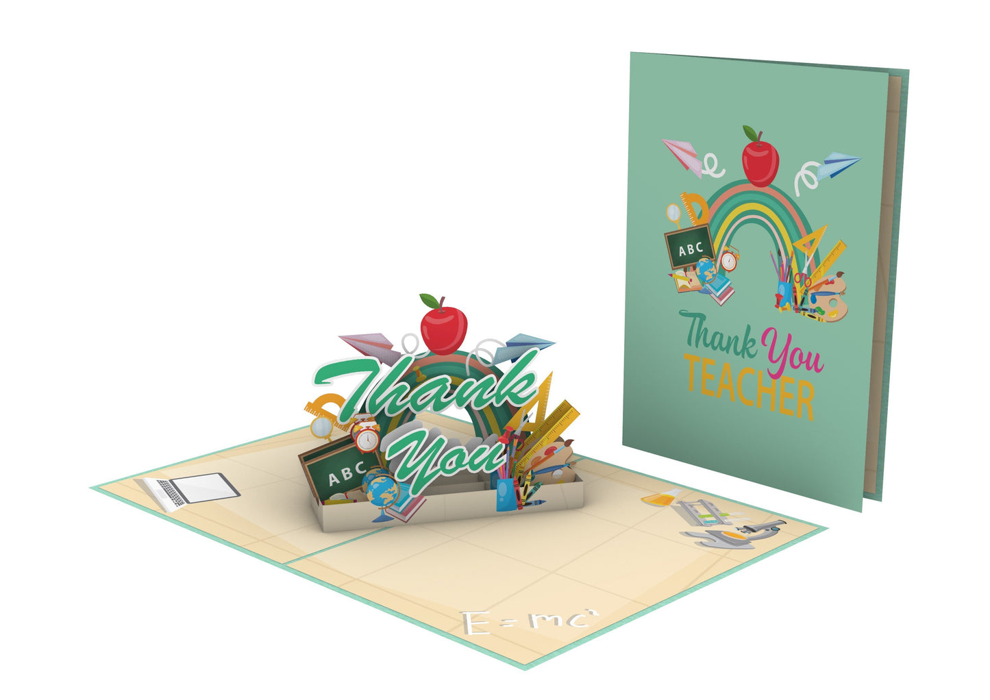 Thank You Teacher 3D Pop up Greeting Card