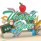 Thank You Teacher 3D Pop up Greeting Card