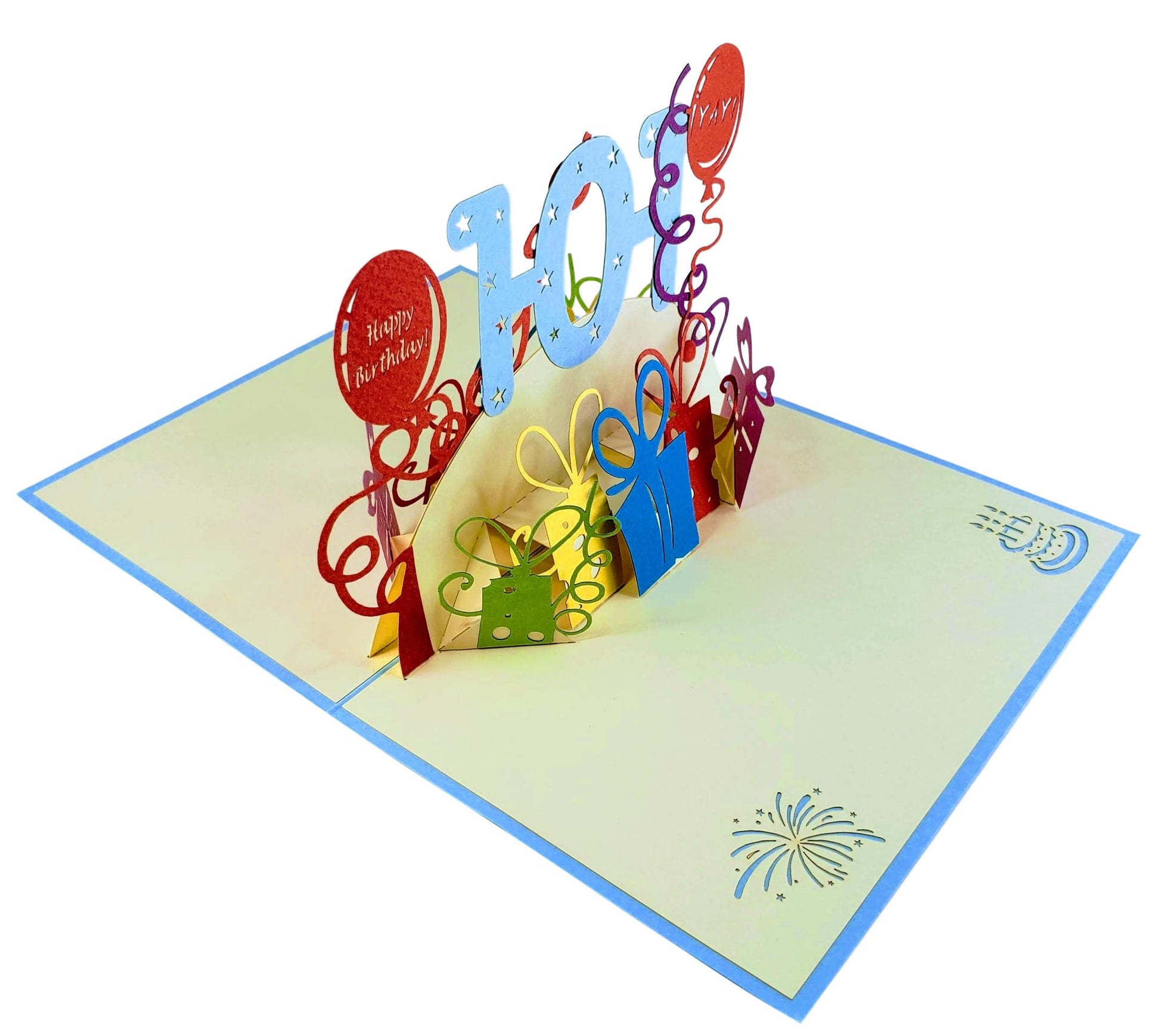 Happy 101st Birthday With Lots of Presents 3D Pop Up Greeting Card - Age - Birthday - iGifts And Cards