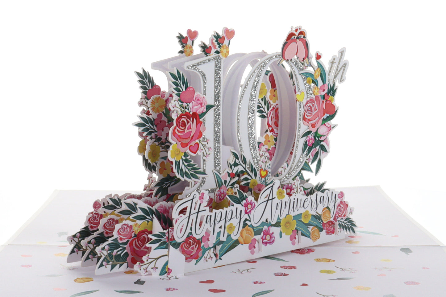 Happy 10th Milestone Anniversary 3D Pop Up Greeting Card - 10th Anniversary Being Together - 10th We - iGifts And Cards