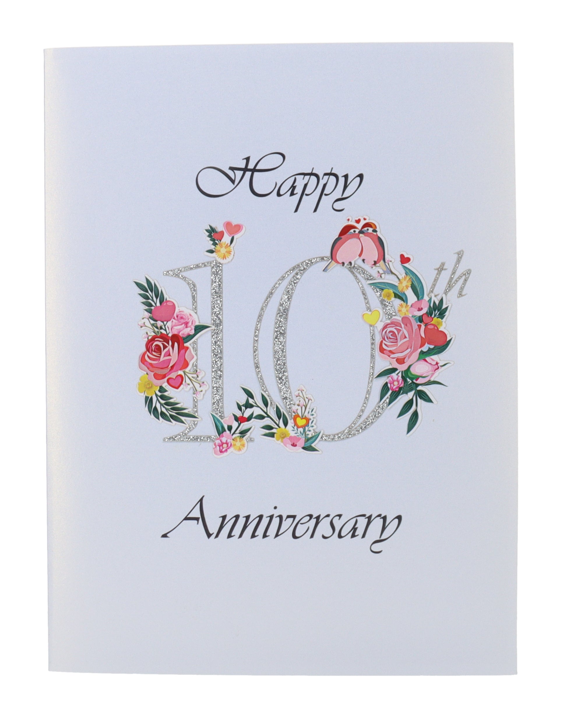 Happy 10th Milestone Anniversary 3D Pop Up Greeting Card - 10th Anniversary Being Together - 10th We - iGifts And Cards