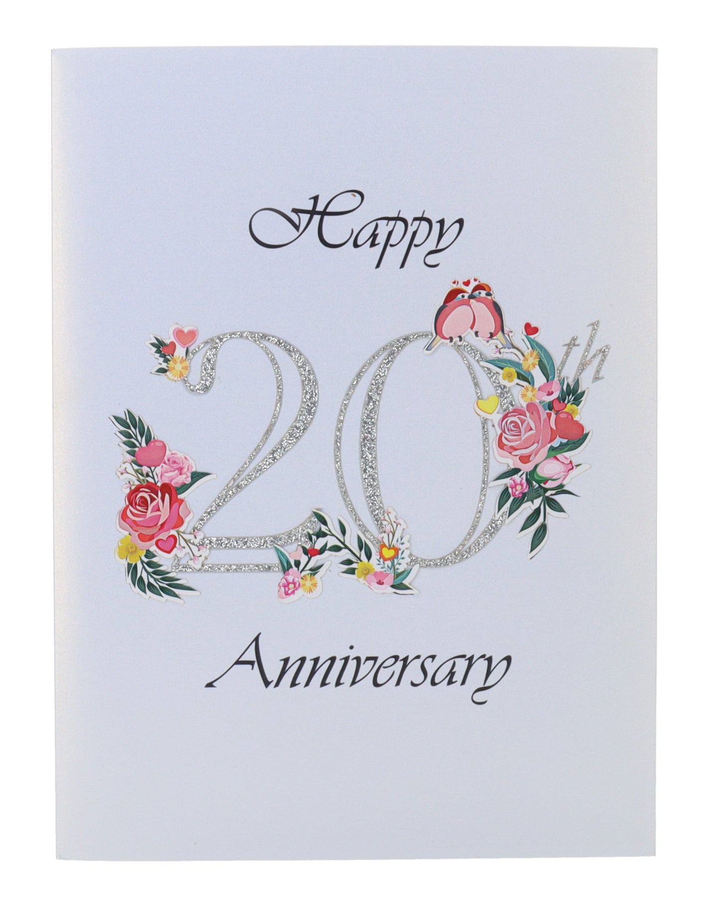 Happy 20th Milestone Anniversary 3D Pop Up Greeting Card - 20th Anniversary Being Together - 20th We - iGifts And Cards