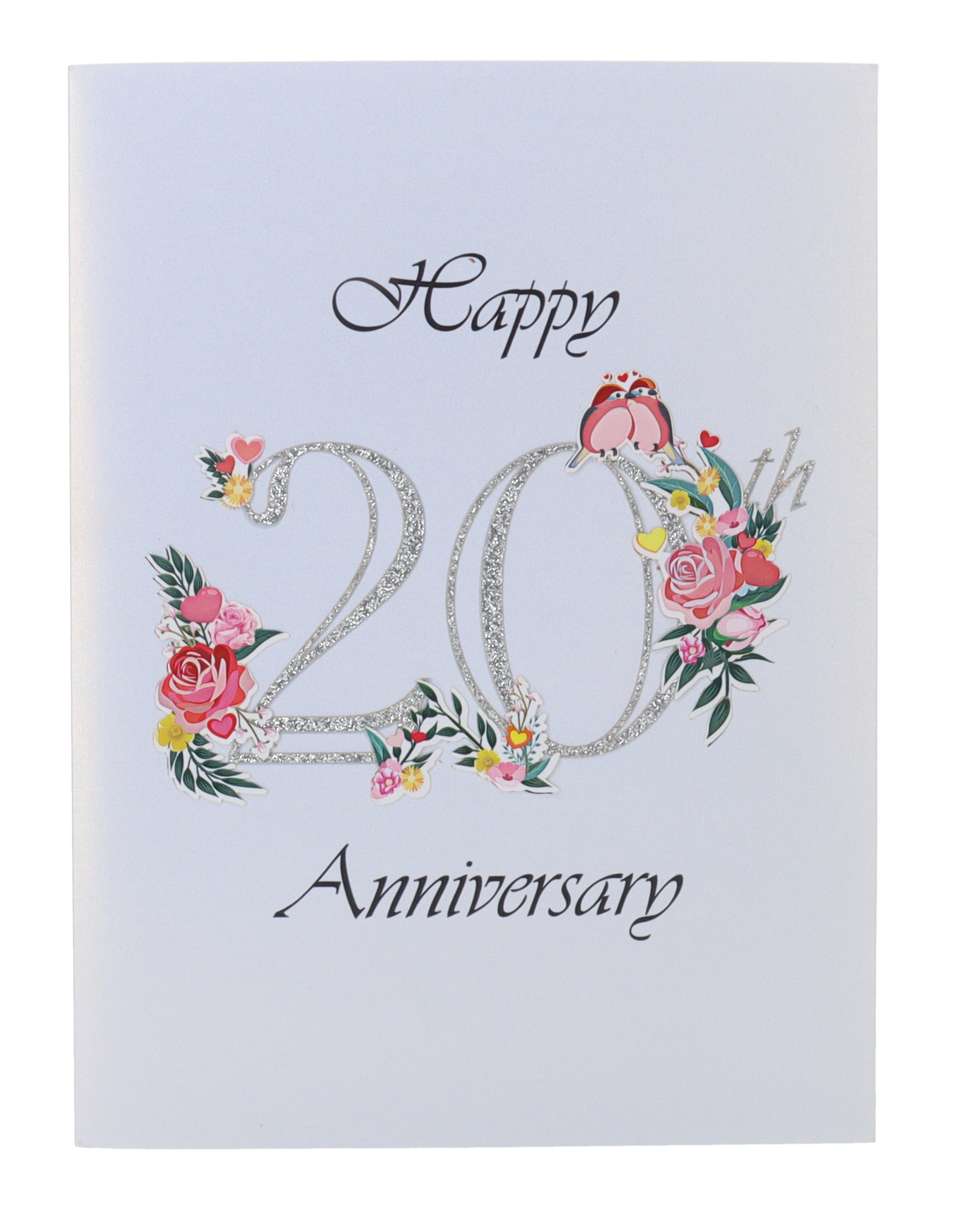 Happy 20th Milestone Anniversary 3D Pop Up Greeting Card - 20th Anniversary Being Together - 20th We - iGifts And Cards