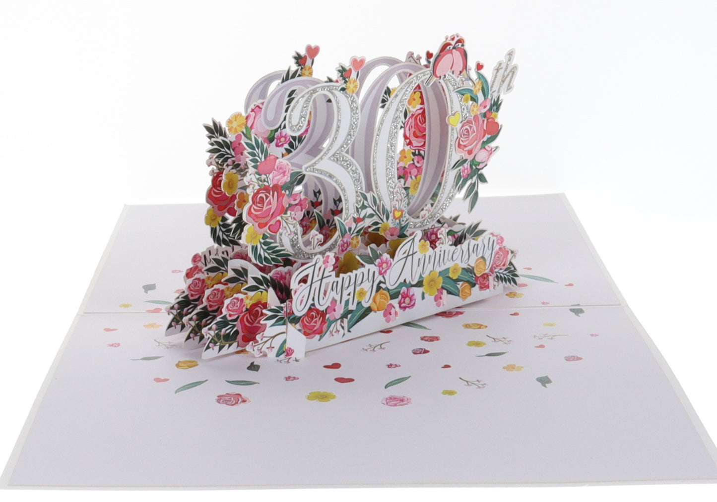 Happy 30th Milestone Anniversary 3D Pop Up Greeting Card - 30th Anniversary Being Together - 30th We - iGifts And Cards
