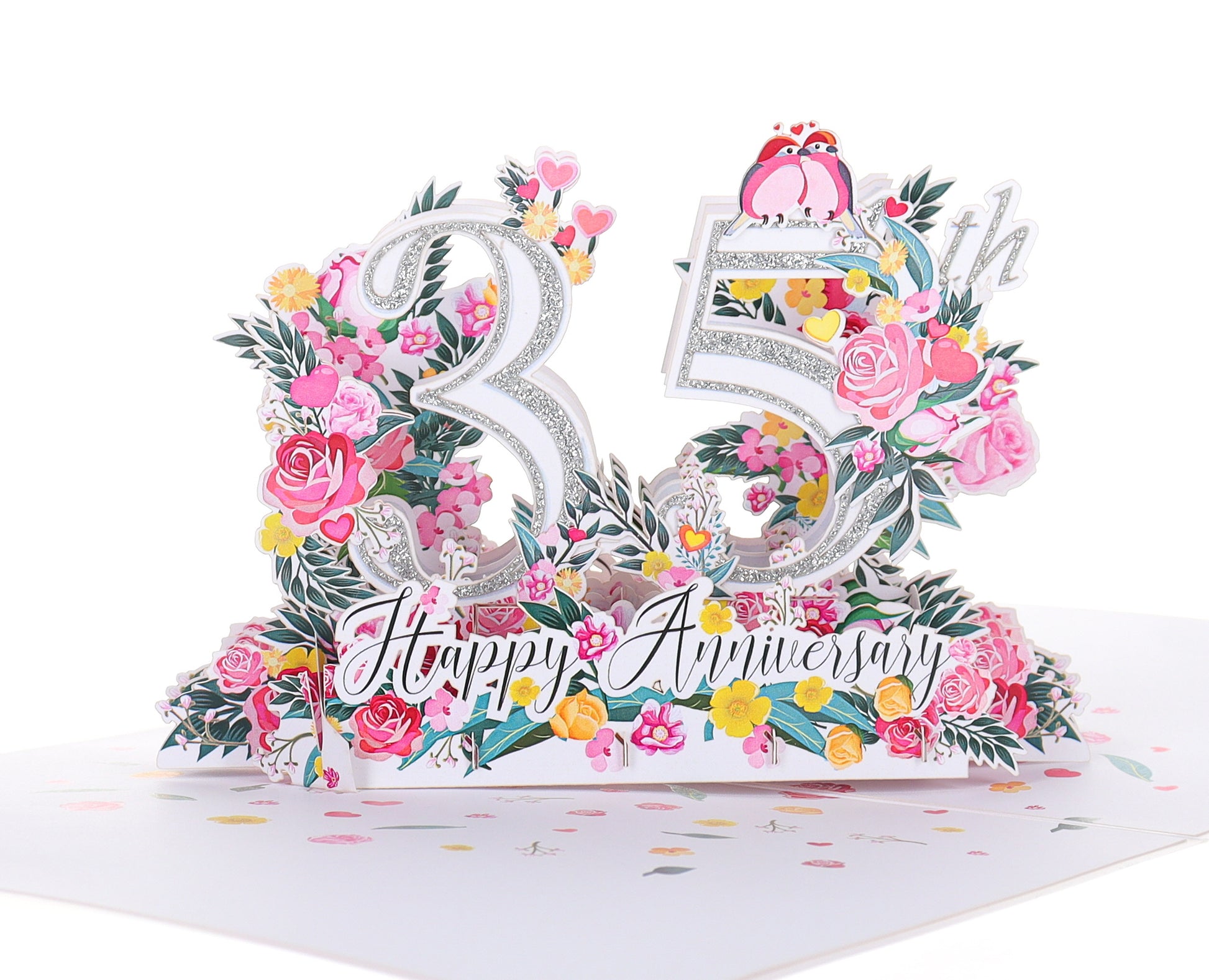 35th Milestone Anniversary 3D Pop Up Greeting Card - Anniversary - Wedding - Wedding Anniversary - iGifts And Cards