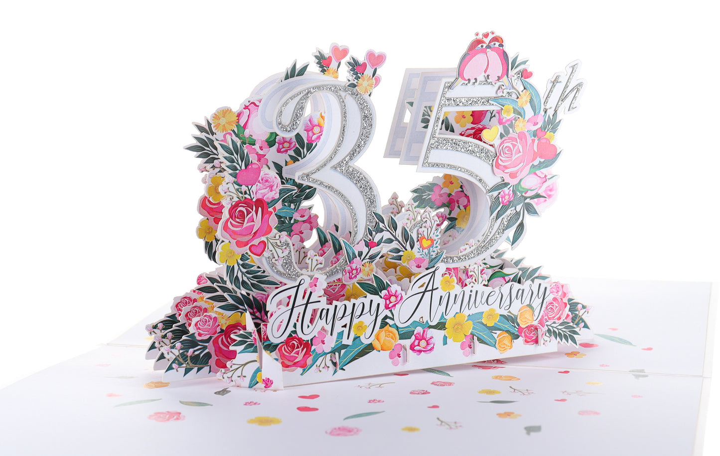 35th Milestone Anniversary 3D Pop Up Greeting Card - Anniversary - Wedding - Wedding Anniversary - iGifts And Cards